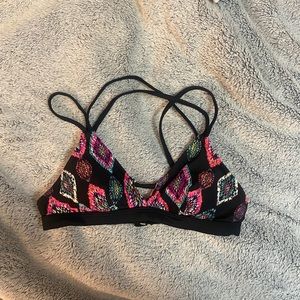 NWOT target Aztec cutout bikini top